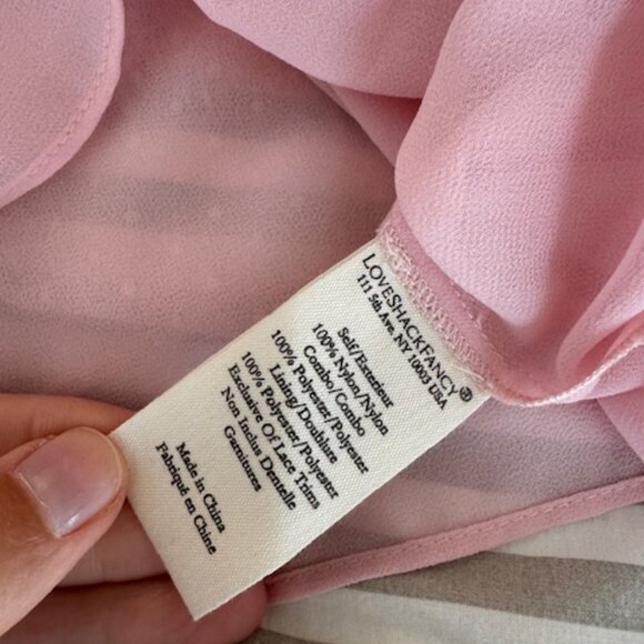 LoveShackFancy Galilea Chantilly Lace Mini Dress  $495.00 2 - Picture 6 of 11